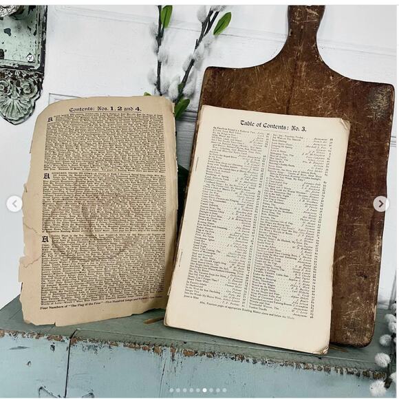 Antique 1907 Shabby Well-Loved American Flag Soft Cover Songbook Religious Hymns - Picture 6 of 9